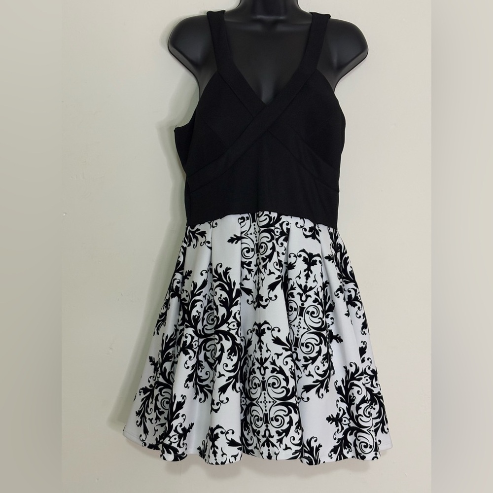 Crystal Doll - Black Velvet Homecoming Dress - Size 13